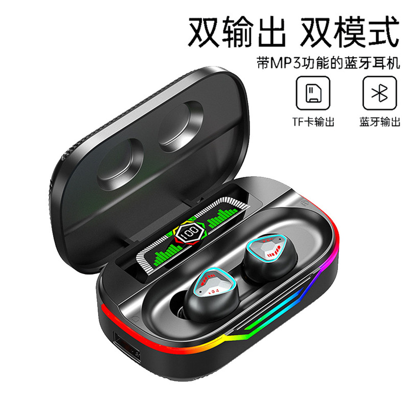Cross-border new in-ear wireless DX12 Bluetooth headset outdoor creative pluggable card MP3 Walkman player