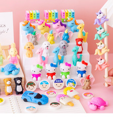 Elementary school student cartoon eraser creative cute animal shape removable small eraser kindergarten pencil eraser stationery
