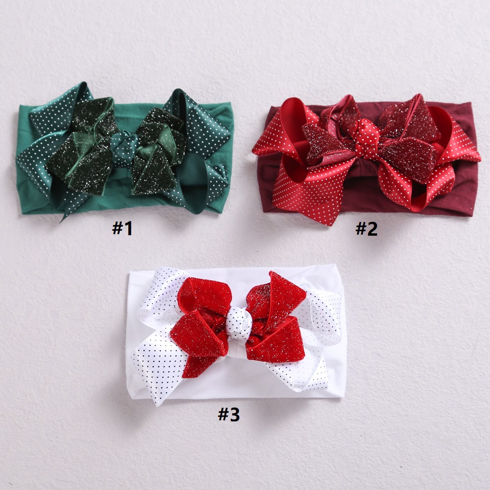 Fashion Plaid Bow Knot Cloth Handmade Hair Band 1 Piece display picture 1