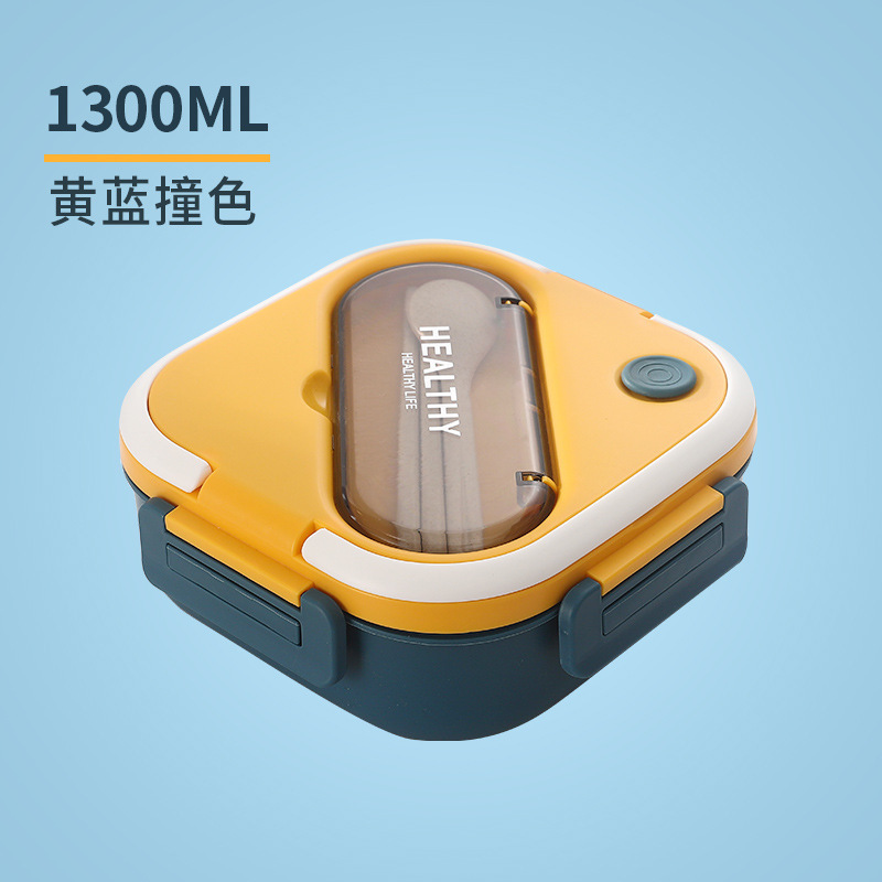 Juego de loncheras portátiles para estudiantes de paja de trigo de estilo japonés