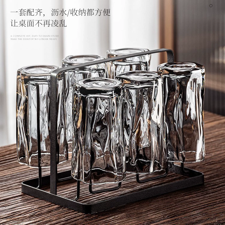 Высококачественный набор чашек для воды из витого стекла для домашней гостиной для развлечения гостей, легкий роскошный и красивый чайный сервиз для питья сока