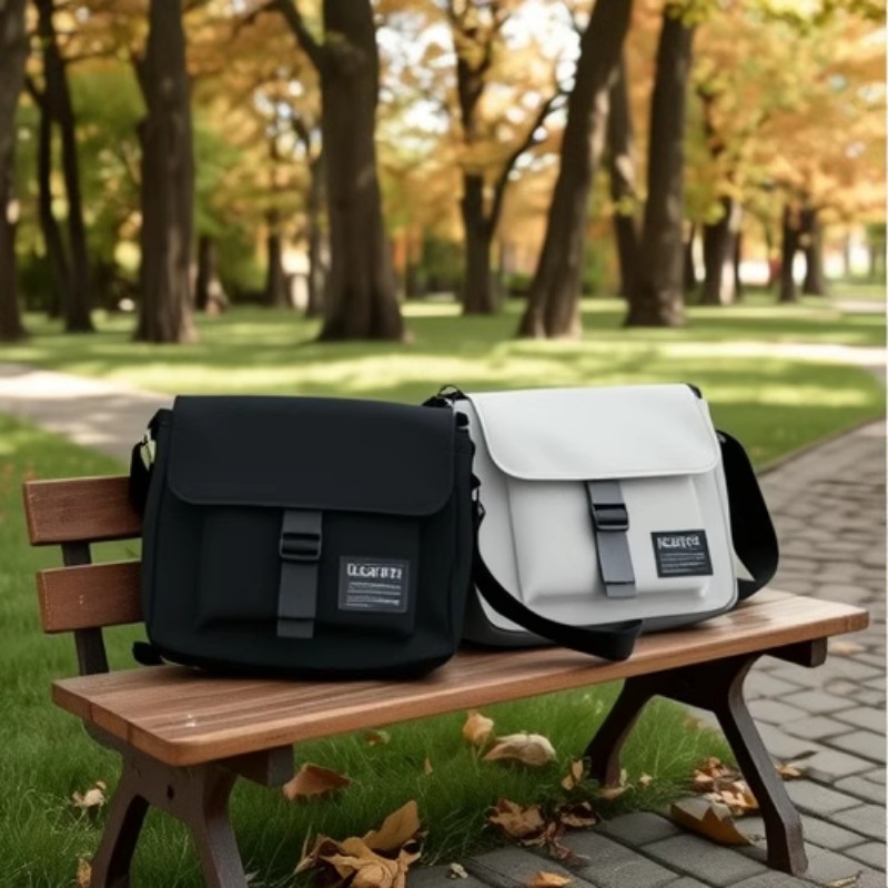 日系原宿风工装帆布包ulzzangins港风邮差包学生斜跨包女街头潮流