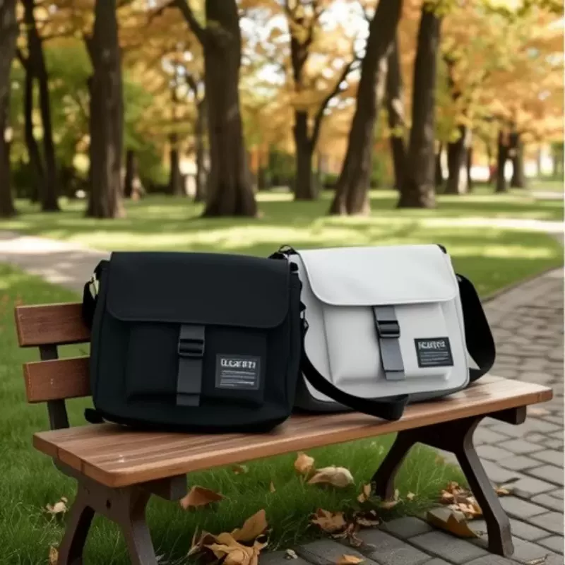 日系原宿风工装帆布包ulzzangins港风邮差包学生斜跨包女街头潮流