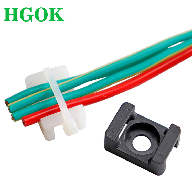 THM-1马鞍扎线固定座 小板凳束线扣座 电线螺丝固定器束线底座