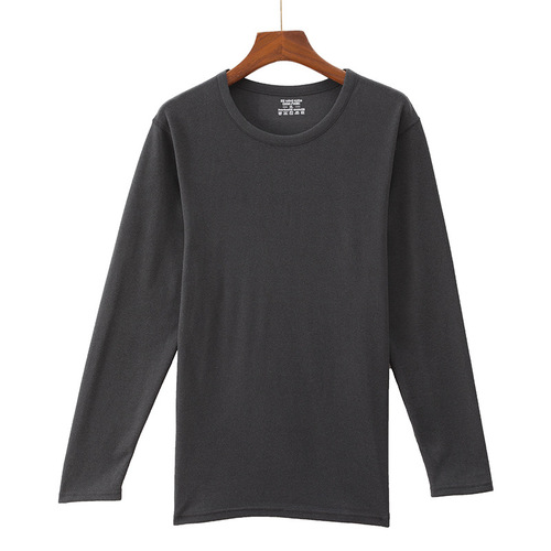 DeRong middle-aged and elderly thermal underwear men's turtleneck plus velvet men's autumn clothes and long trousers suits autumn and winter bottoming shirts and pajamas