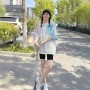 中长款印花夏季字母t恤
