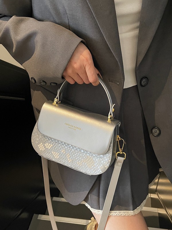 Xiaoxiangfeng Trendy Lentejuelas Bolso de silla portátil Mujer 2025 Nuevo estilo transfronterizo Bolso bandolera de alta gama de nicho