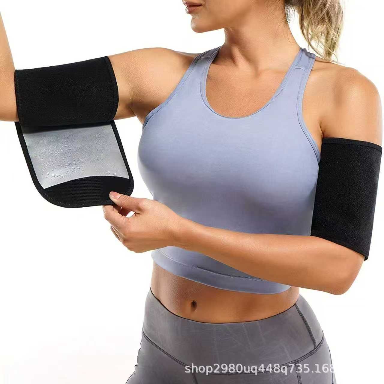 Cross-Border Sports and Fitness Arm Guards for Men and Women, a Pair of Sauna Sweat Slimming Arm Shaping Belts, Stuffy Sweat Weight Loss Arm Straps