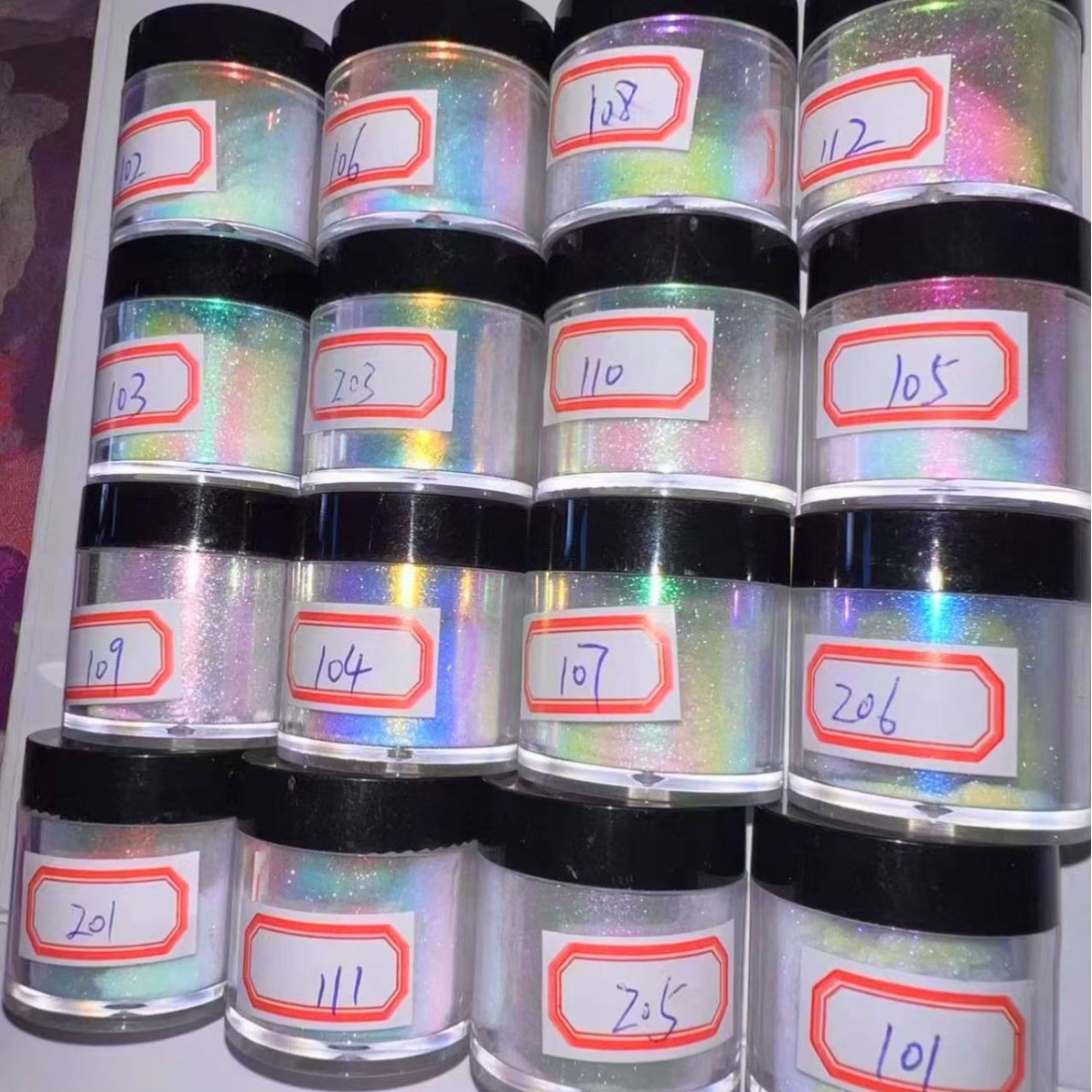 极光幻彩高彩度光学变色龙粉 滴胶工艺品穿戴美甲仙女变色龙粉1g