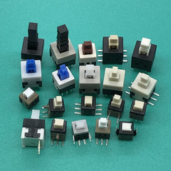 Self-locking button switch with temperature-resistant PPA material, oven-passable, touch reset, no lock surface mount button switch