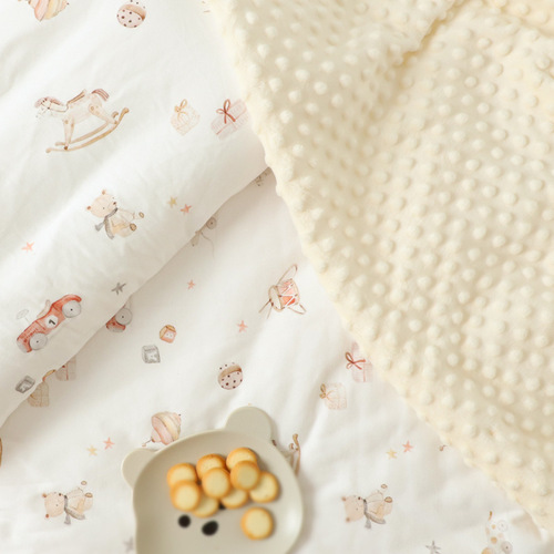 Beanie blanket baby spring and autumn children's kindergarten quilt cover blanket newborn comfort thickened blanket baby beanie quilt