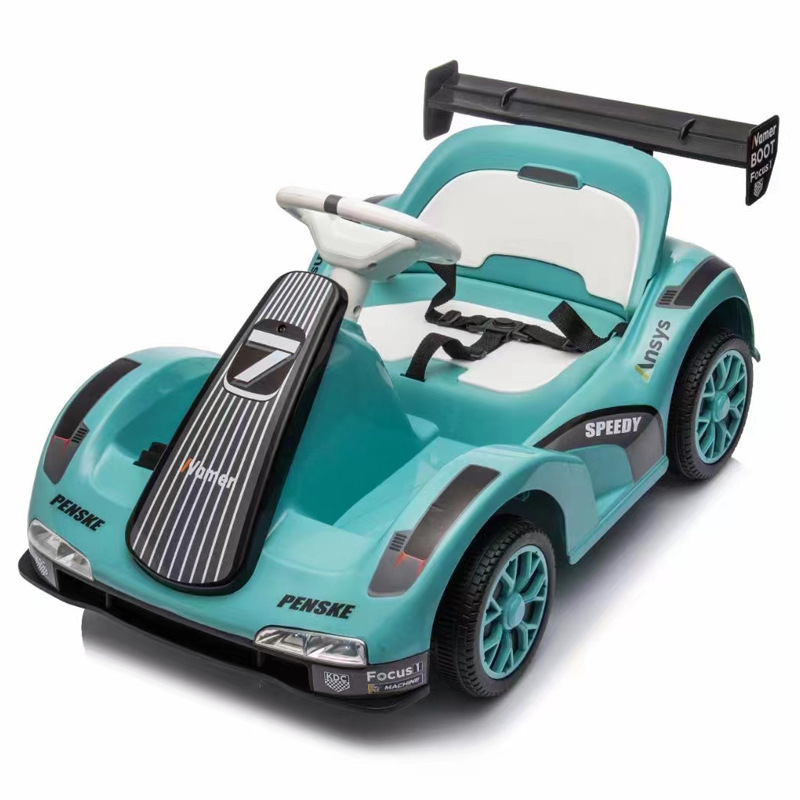 Coche eléctrico para niños, kart, coche de juguete de cuatro ruedas, control remoto, coche para niños de 3 - 6 - 8 años de edad
