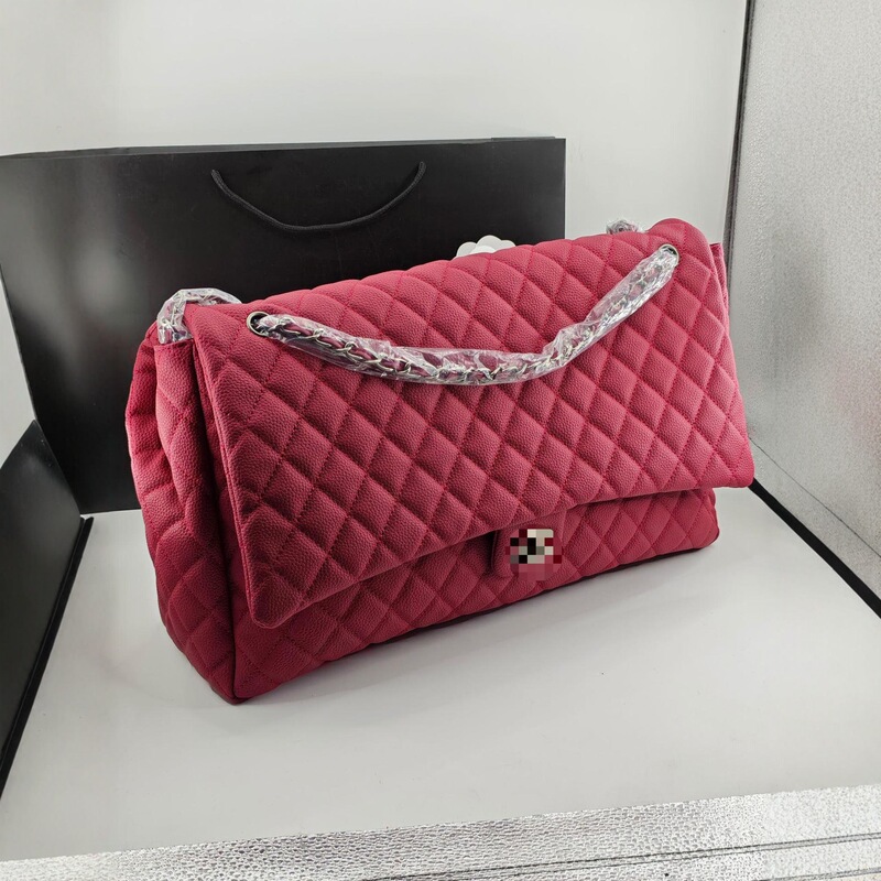 2025 New Style Small Fragrant Rhombus Chain Bag Women's Genuine Leather Large Capacity Single Shoulder Crossbody Bag High-End Versatile Fashion