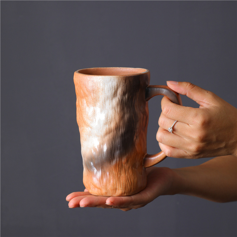 Large Capacity Ceramic Kiln Change Mug Creative Glacier Office Water Top Quality Home Retro Coffee Cup_voghion.com