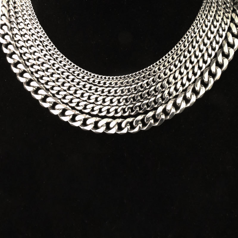 Necklace Classification 1 Piece Quantity Daily Occasion Fashion Solid Color Stainless Steel Plating Necklace 1 Piece