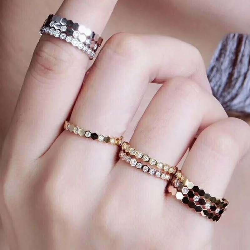 Stackable Minimalist Ring Set With Cubic Zirconia For Daily Wear_voghion.com