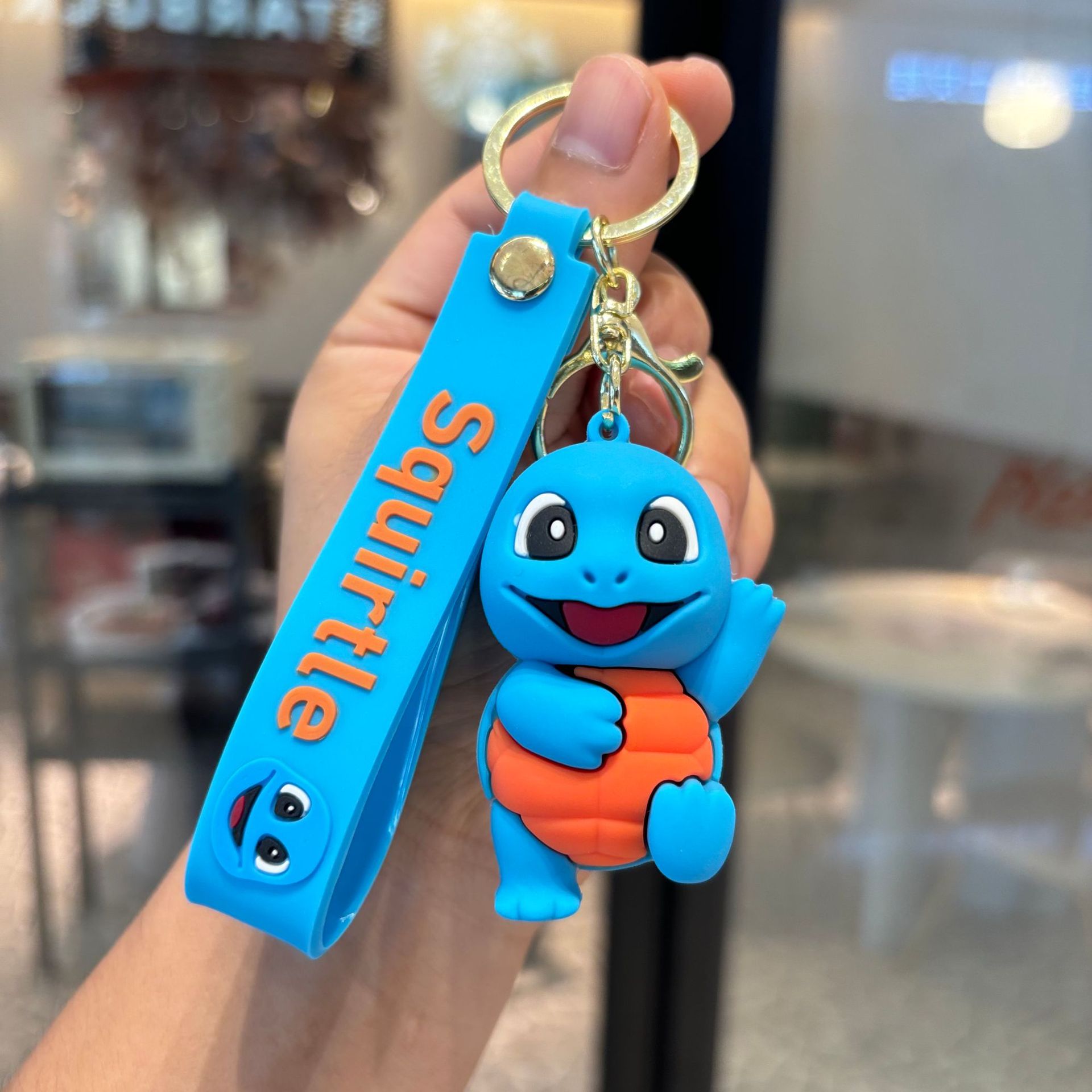 Caricatura Jenny tortuga llavero muñeca PVC goteo adorable colgante llavero pequeño accesorio de regalo