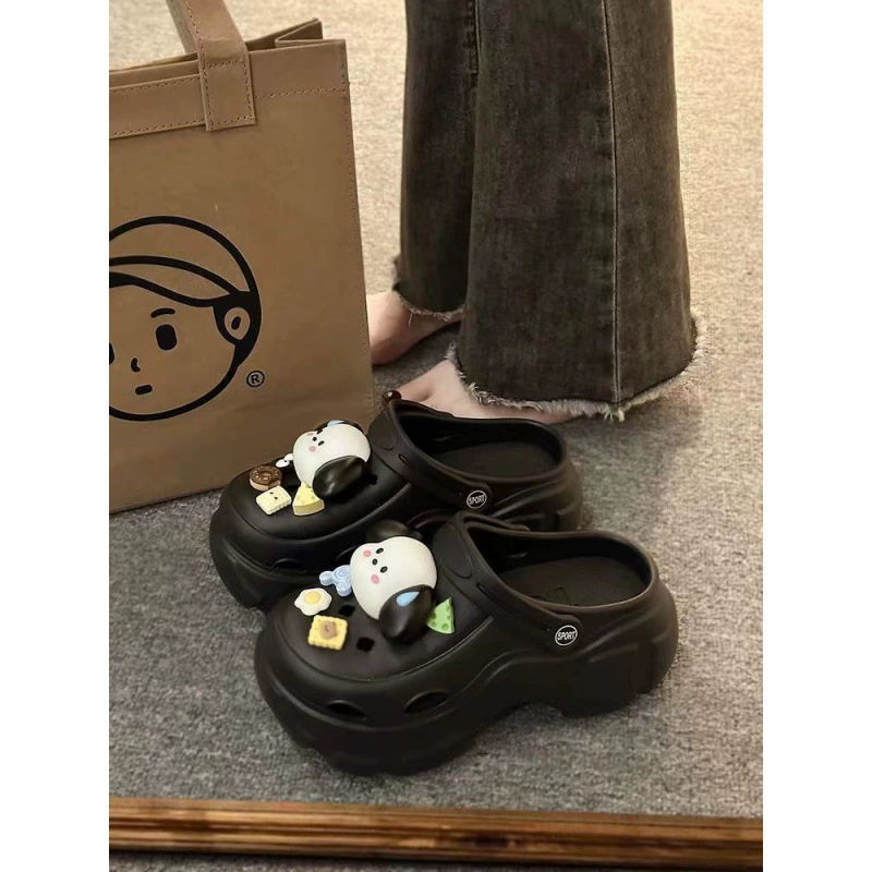 Cartoon Platform Clogs — Non-Slip Deodorized Summer Slides, Sizes 36–41