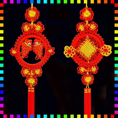 新款手编中国结挂件民族风挂件新年喜庆创意中国结节日礼品挂饰|ru