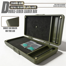 欧式鲤鱼钓子线盒带刻度罗尼钓组RIG BOX欧鲤钓配件盒跨境亚马逊