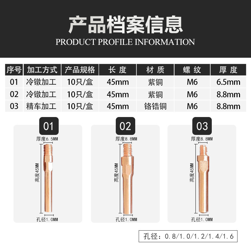 ガス溶接ガン用導電ノズル、ガスシールド溶接用保護ノズル、二重シールド溶接用導電ノズル、精密旋削加工真鍮クロムジルコニウム銅導電ノズル|undefined