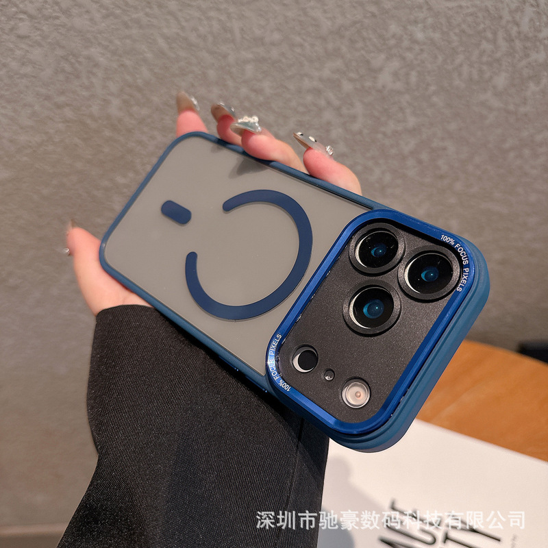 鹰眼磁吸适用iPhone17promax精孔防摔手机壳苹果16金属镜头PC套15|undefined