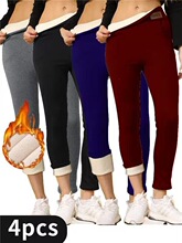W 31623 Fleece Lined High Waist Leggings ���޸�����׿�