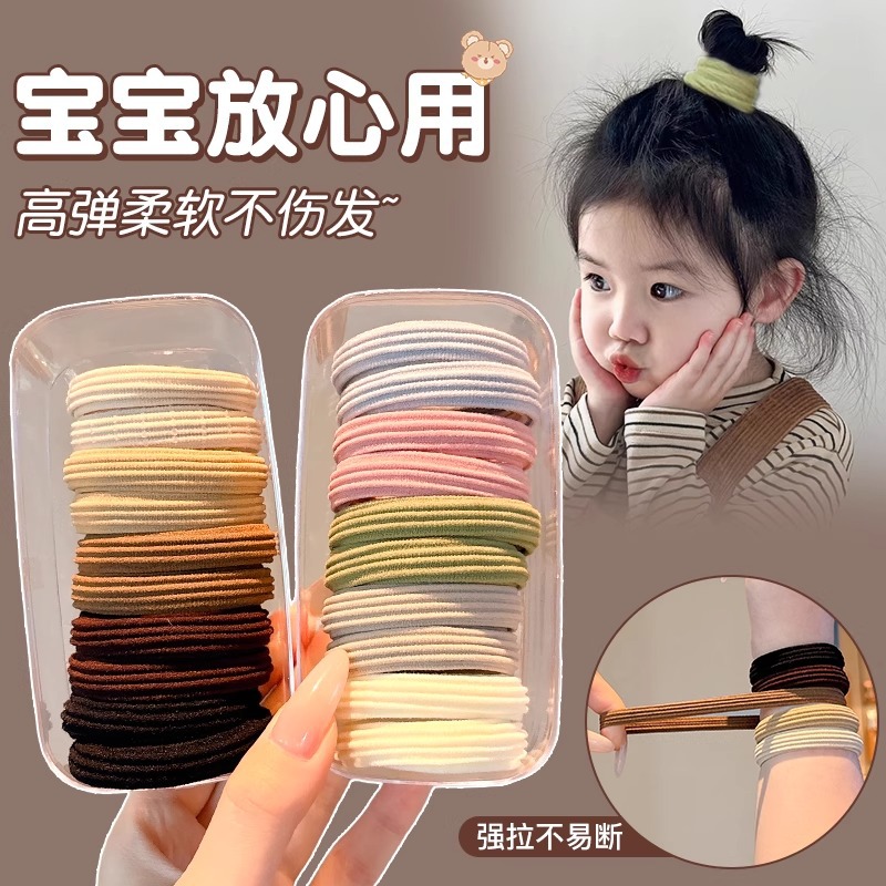 Cuerda para el cabello de cola de caballo alta, alta elasticidad y goma elástica duradera, temperamento femenino, cuerda para la cabeza, 2025 nuevo tocado de anillo para el cabello de verano