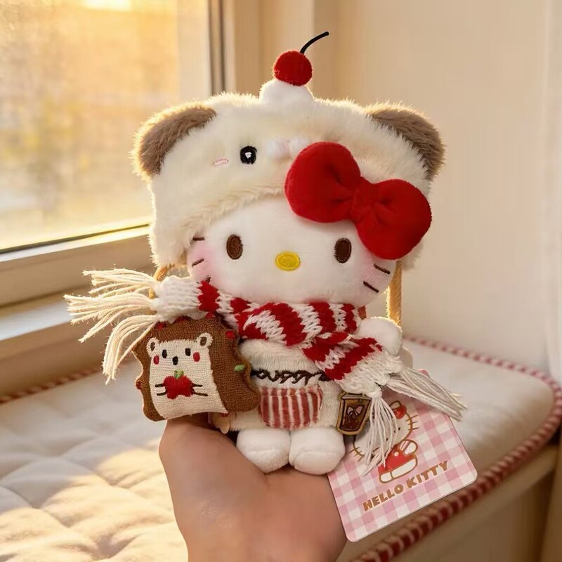 Authentic Winter Puppy Set Kitty Backpack Pendant Super Cute Plush Toy Holiday Gift Set Authentic Winter Puppy Set Kitty Backpack Pendant Super Cute Plush Toy Holiday Gift Set