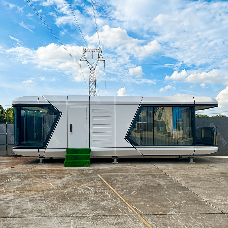 Rongjie Space cápsula habitación móvil B & B área escénica camping solárium villa móvil personalizada fabricante de viviendas integradas