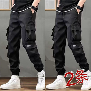 New Pants Multi-pocket Cock Pants Loose Trendy All-match Spring and Autumn Auto Repair Wear-resistant Work Pants Men's Foot