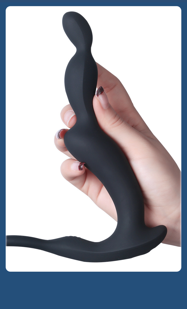 Remote-Control Vibrating Prostate Massager, Silicone Rechargeable Wearable Anal Plug — detail image 18