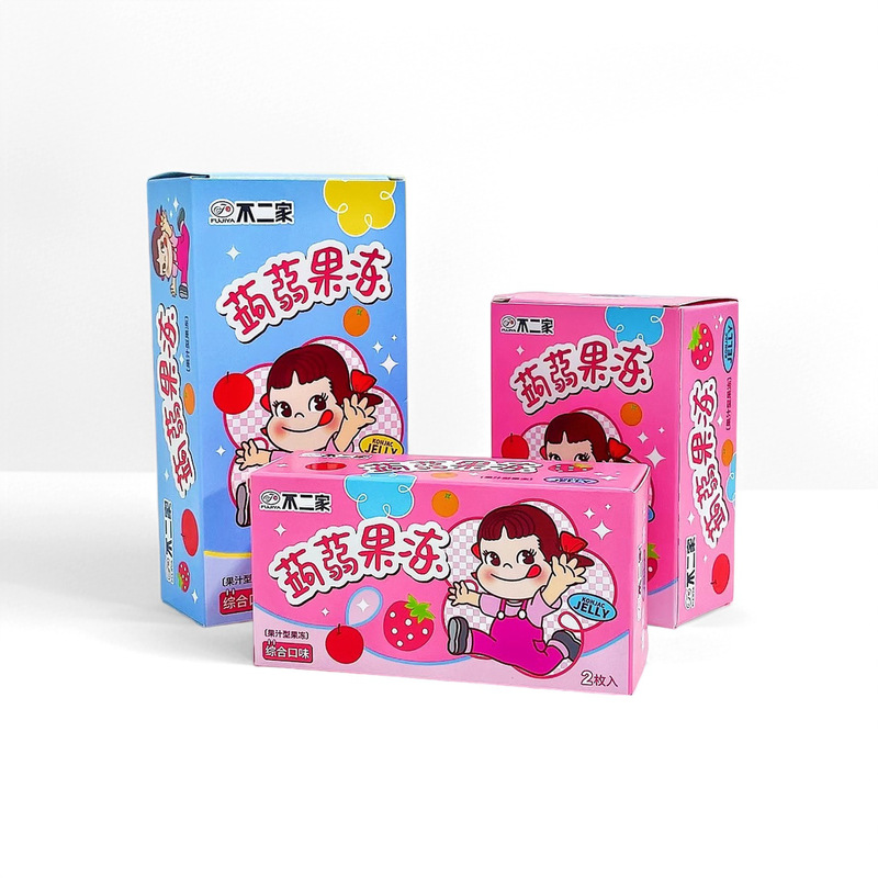 Fujiya Konjac Jelly 2 Pieces/3 Pieces/6 Pieces Box, Full Moon Birthday Gift, Children's Snack, Graduation Season Gift
