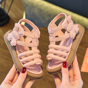 Girls' Roman Sandals 2025 Spring and Summer New Arrival Korean Style Fashionable Summer Girl's Children's High-top Princess Children's Shoes