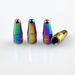 CNC bicycle colorful aluminum alloy French valve cap French valve cap valve core cap accessories