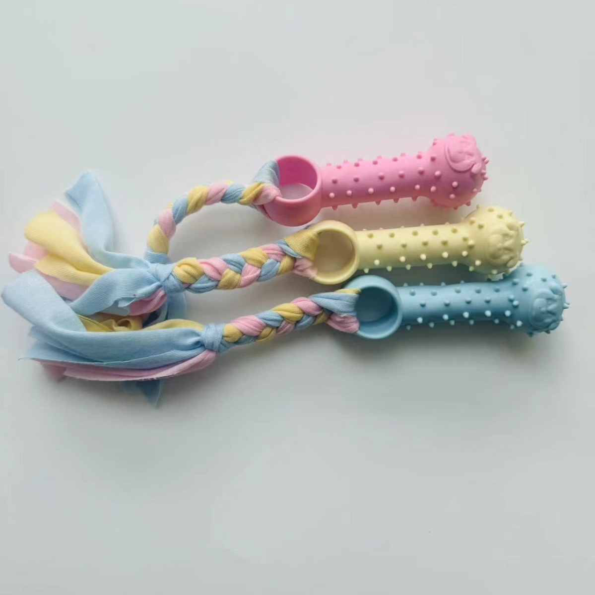 Juguetes de voz de perro resistentes a la mordida de oro corky dientes limpiadores de dientes molares entrenamiento para perros pequeños juguetes para mascotas al por mayor