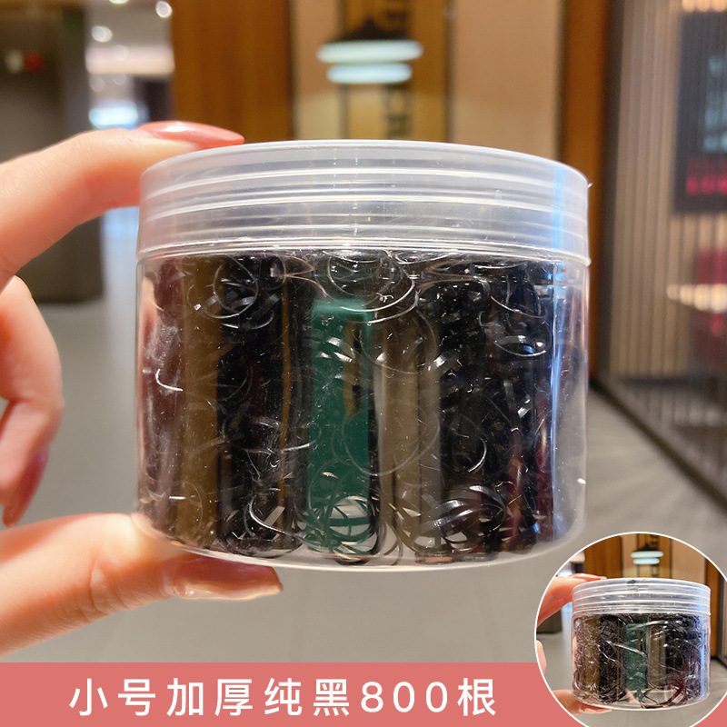 Cuerdas de cabeza de color para mujeres negras coreanas para niños espesar banda de goma desechable toque de cabello para atar el cabello no daña el cabello image 55