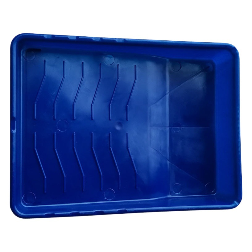 Bandeja de pintura de plástico pintura rodante contenedor de pintura de látex azul rodillo cepillo bandeja pared cepillo herramienta