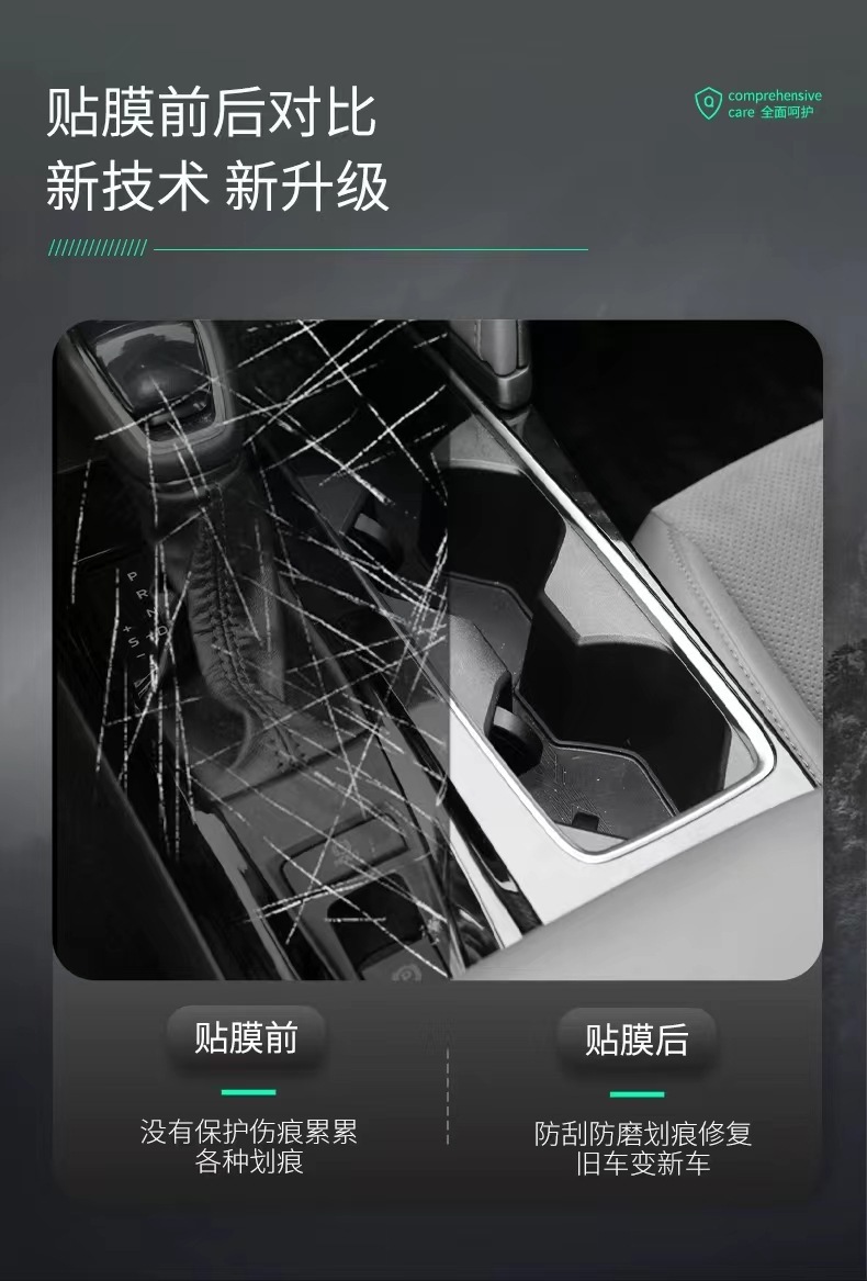 Suitable for 25 models of the ninth-generation Toyota Camry, specialized center console screen interior protective film for modification accessories