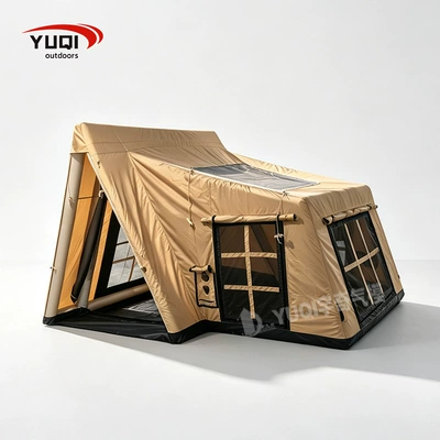 12.6 square meters outdoor camping quick-open inflatable tent, portable Oxford cloth inflatable tent for travel, camping tent for family use (Avtomobil dam çadırları) - color-as-shown-in-the-picture-dimensions-4238-22m