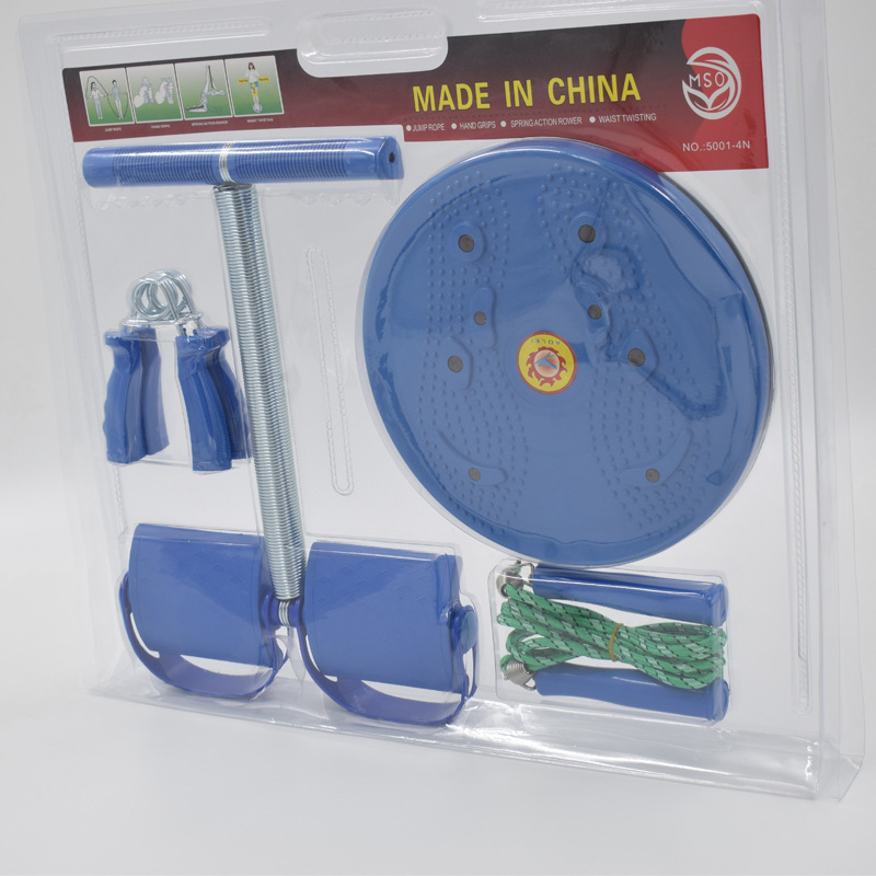 Aolei set de cuatro piezas gimnasio torsión disco de cintura pedal tensor de cuerda de salto brazo agarre de fuerza conjunto de gimnasio familiar