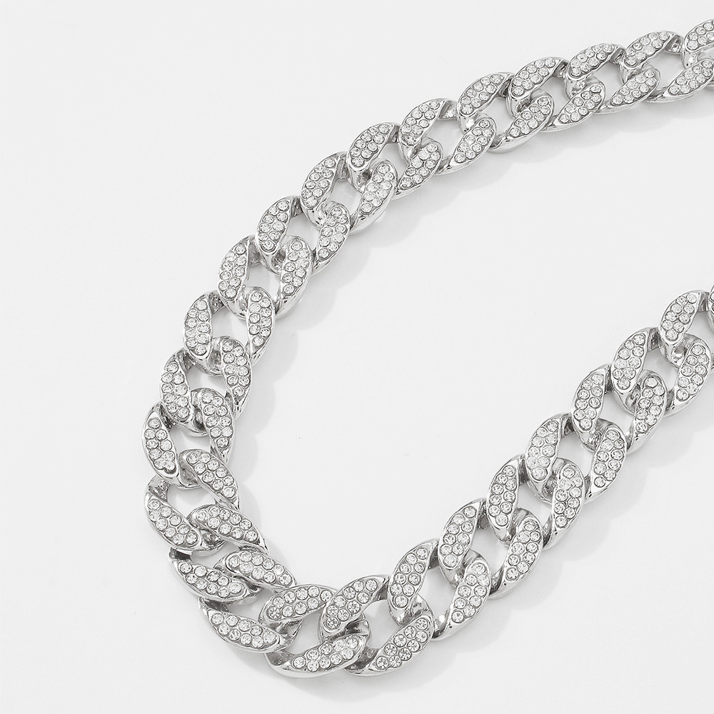 N8880 European and American Internet Hot Exaggerated Necklace Female Temperament and Fully-Jewelled 