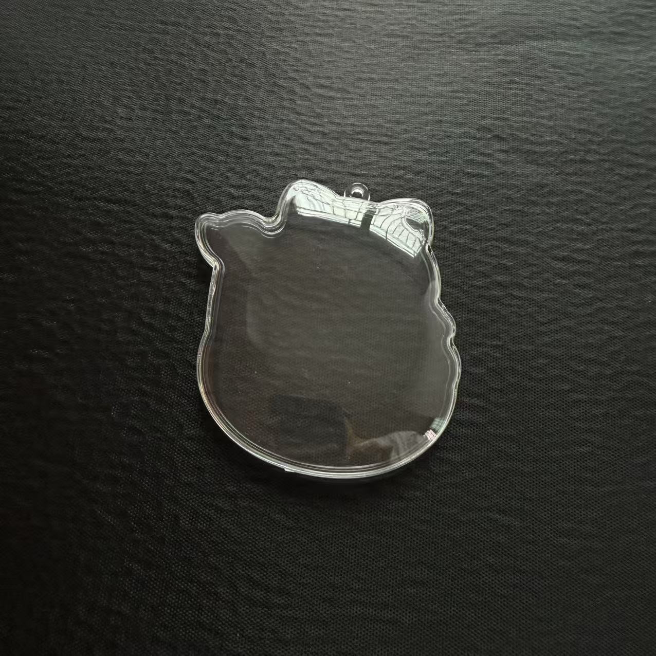 厂家直销火爆招财猫透明塑料挂件异形挂件保护盒