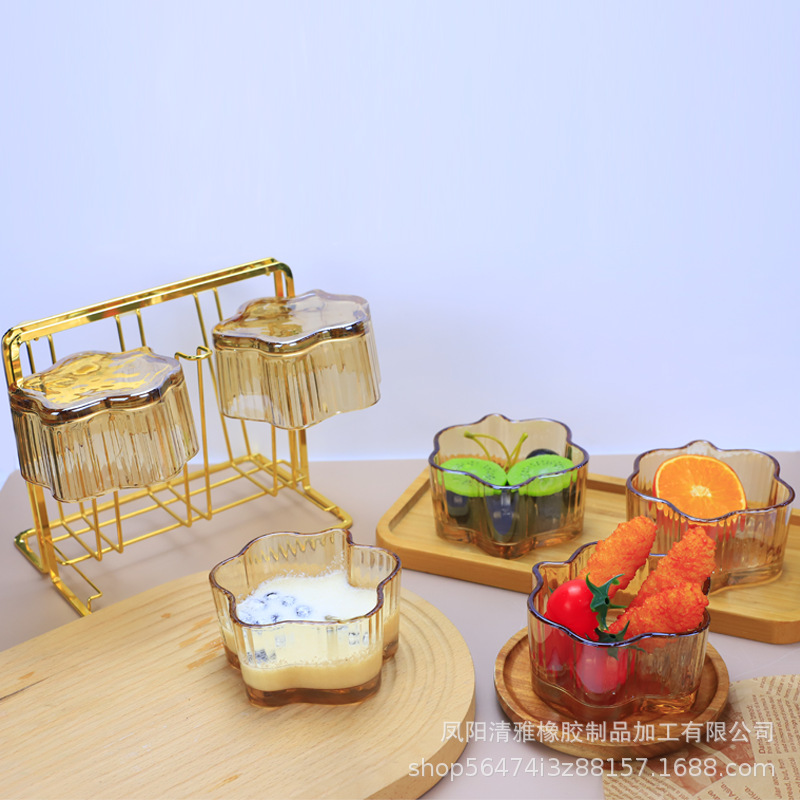 클라우드 디저트 그릇 6 조각 앰버