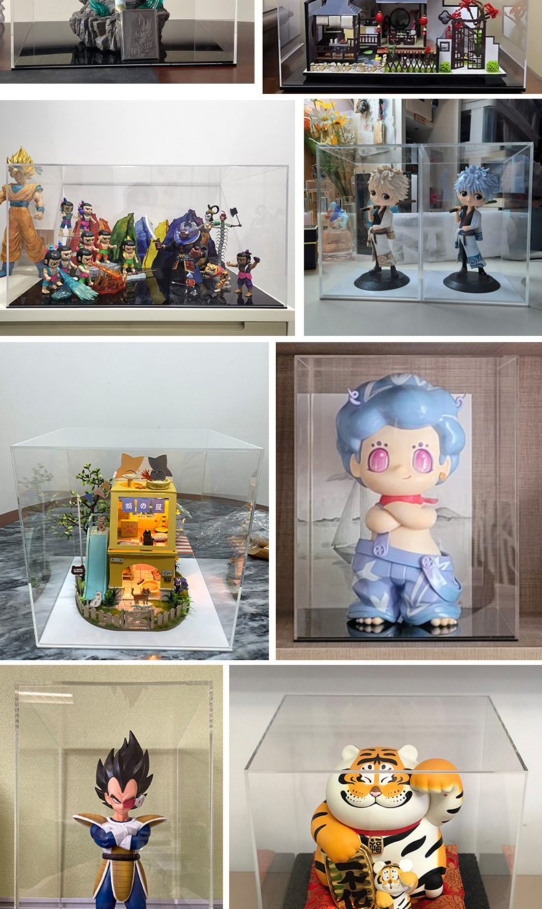 一体式亚克力展示盒子有机玻璃透明手办模型防尘罩抽屉礼盒收纳盒 阿里巴巴 