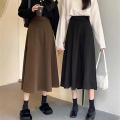 夏のフランス式の薄いスカートの女性のハイウエストのa字の中の長いスカートの傘のスカートの半分のスカートの春と秋の小さい子供の婦人服
