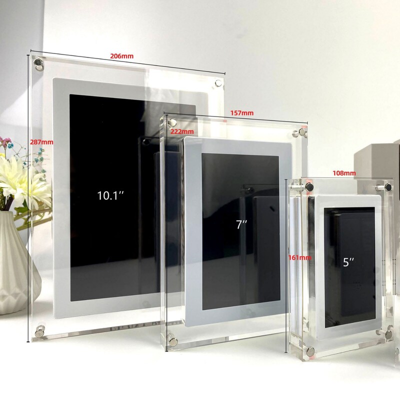 5 inch 7 inch 10 inch transparent acrylic digital photo frame video picture music player electronic photo album gift