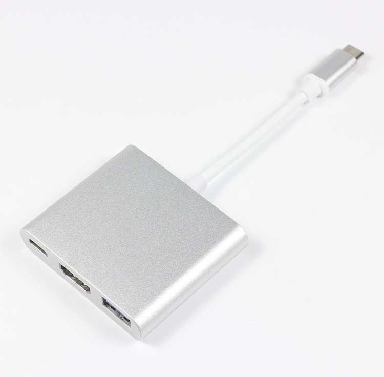 typec多功能三合一拓展坞4K30hz高清扩展坞笔记本pd充电usb3.0hub|undefined