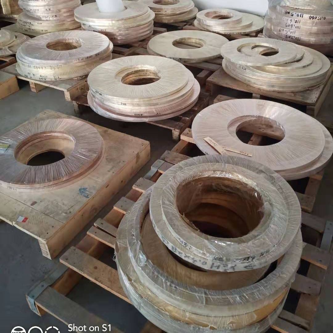 信承厂家现货供应T2紫铜带 H62黄铜带镜面铜带覆膜加工 大卷分条