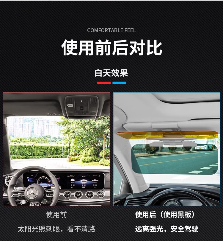 Driver's Goggles Day and Night Car Sun Visor Night Vision Goggles Car High Beam Anti-Glare Mirror Driving Eye Protection